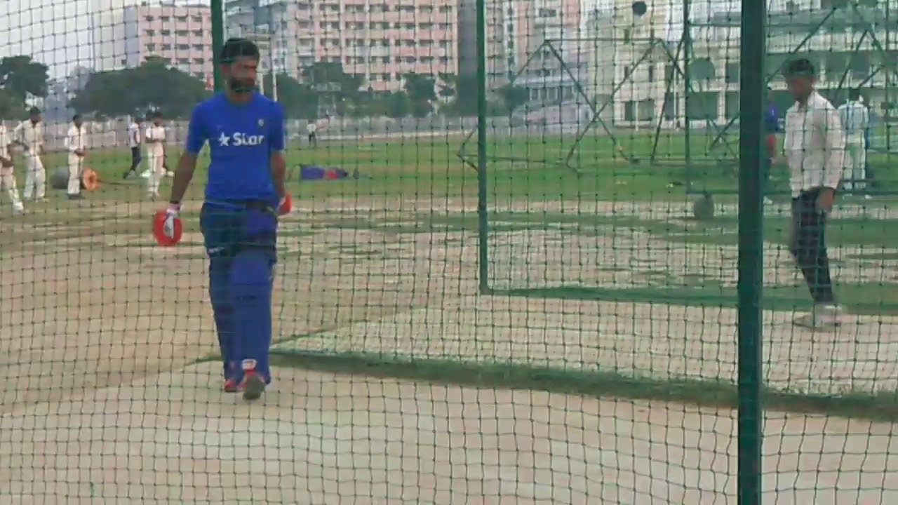 India under 19 worldcup star player shiva singh net practic in muradabad & mr.360 bowler