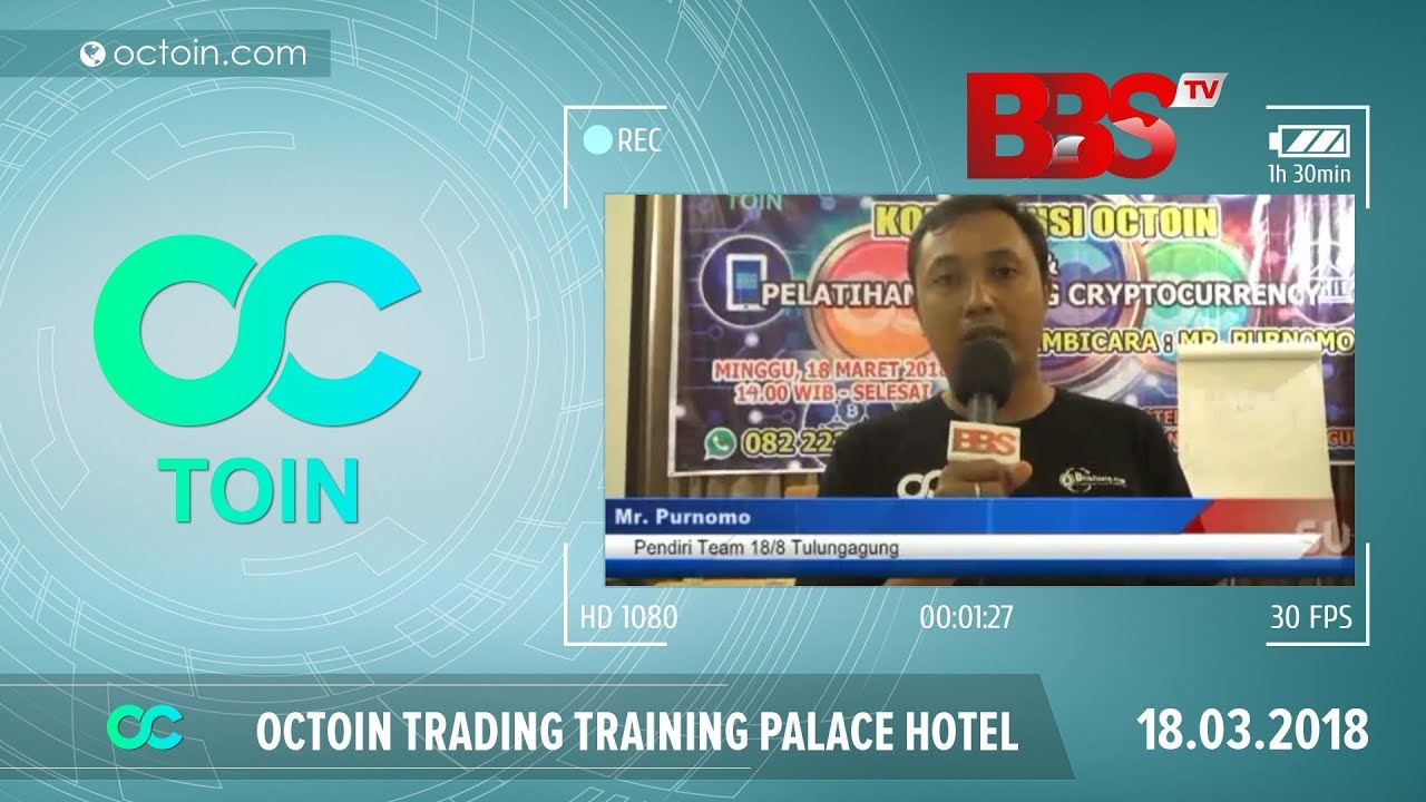 Octoin trading training  Palace hotel on 18th march 2018