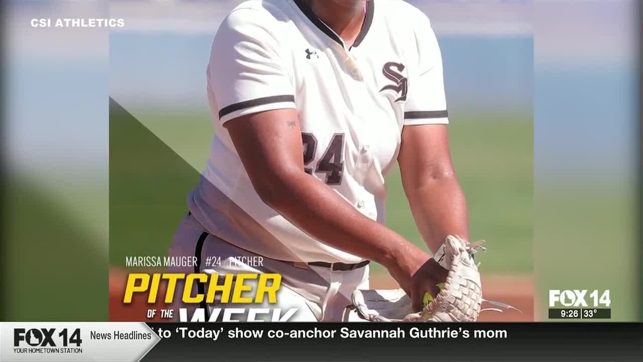 CSI's Marissa Mauger named SWAC pitcher of the week