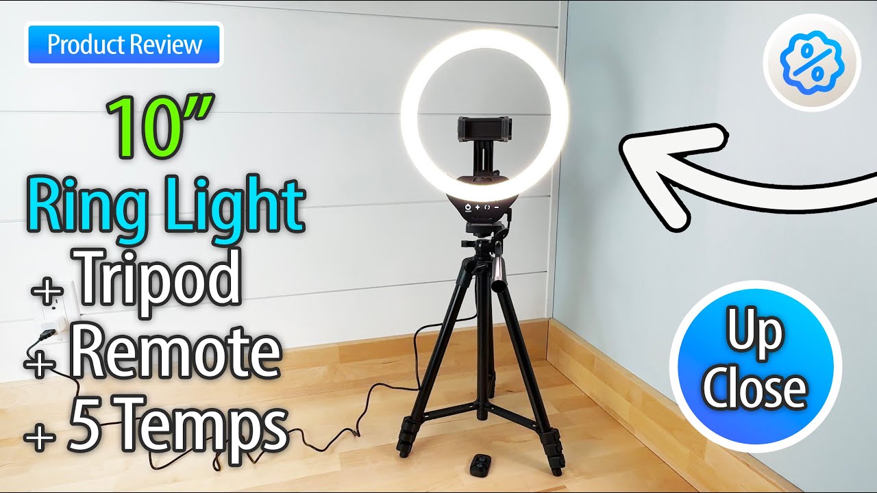 Reviewing the Sensyne 10'' Ring Light with 50'' Tripod – Best for Makeup, YouTube, and TikTok!