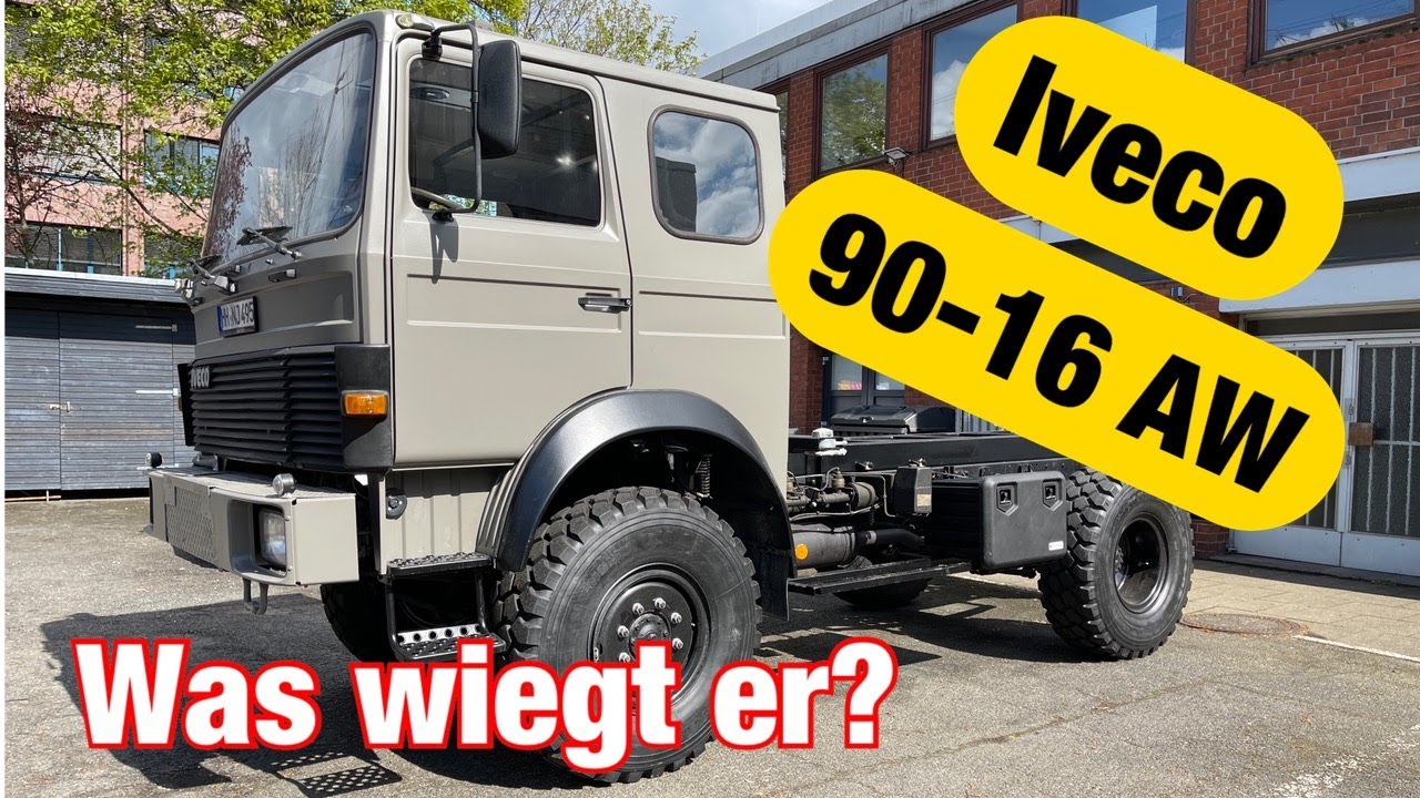 Was wiegt ein Iveco Magirus Deutz 90-16 AW Fahrgestell mit Zwischenrahmen? Expeditionsmobil
