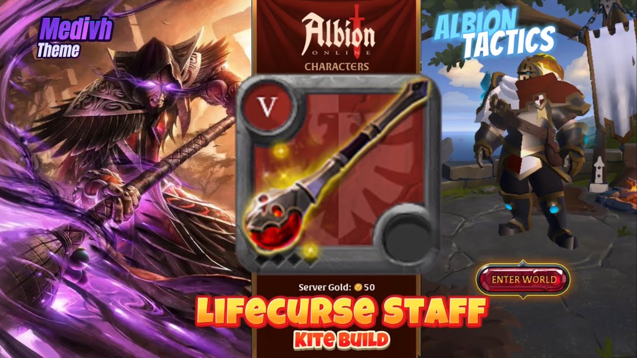 Albion Tactics: Lifecurse staff Kite build | Fights & Guide | Albion Online