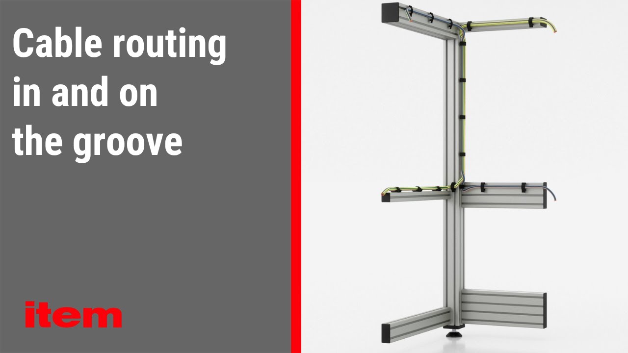 Fastening cables to aluminium profiles - with maximum flexibility