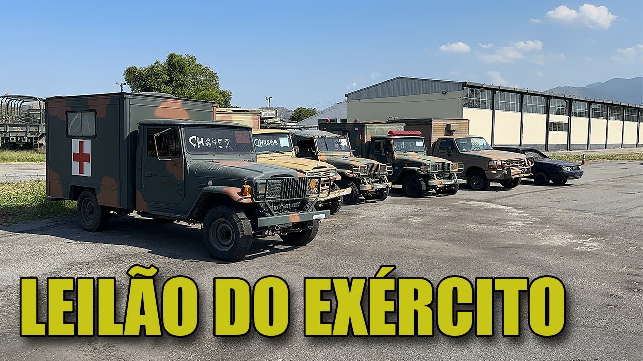 VISITEI UM LEIL&Atilde;O DE VIATURAS DO EX&Eacute;RCITO NO RJ - BCMS