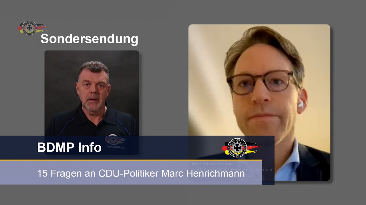 Bundestagswahl 2025: 15 Fragen an CDU-Politiker Marc Henrichmann über das Waffengesetz