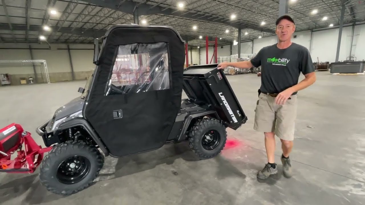 American LandMaster L4 UTV with Soft Cab and Plow