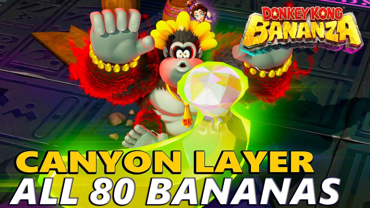 All 80 Bananas Locations in Canyon Layer in Donkey Kong Bananza