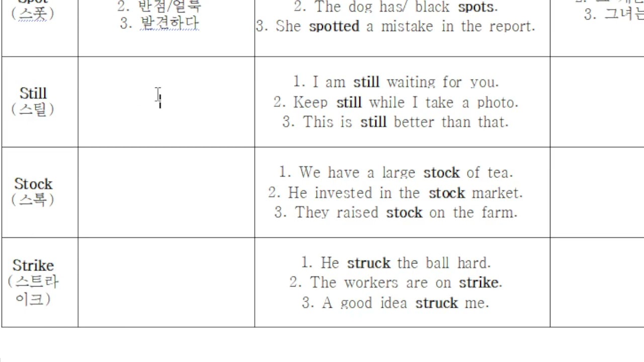 진우쌤영어단어009 / 서산영어전문과외/ 서산영어전문학원/