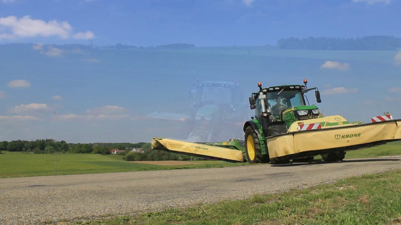 Mähen mit John Deere 6130R