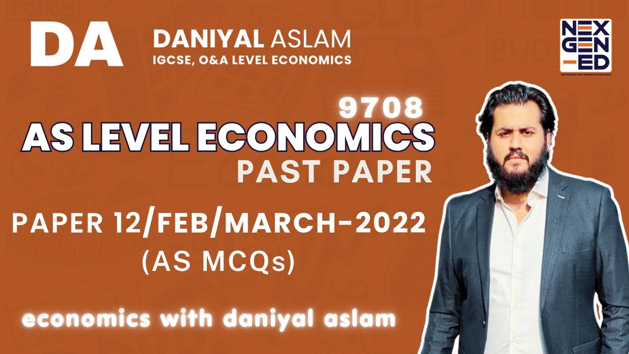 AS Economics 9708 Feb/March 2022 (P12) Paper 1 MCQs Variant 2