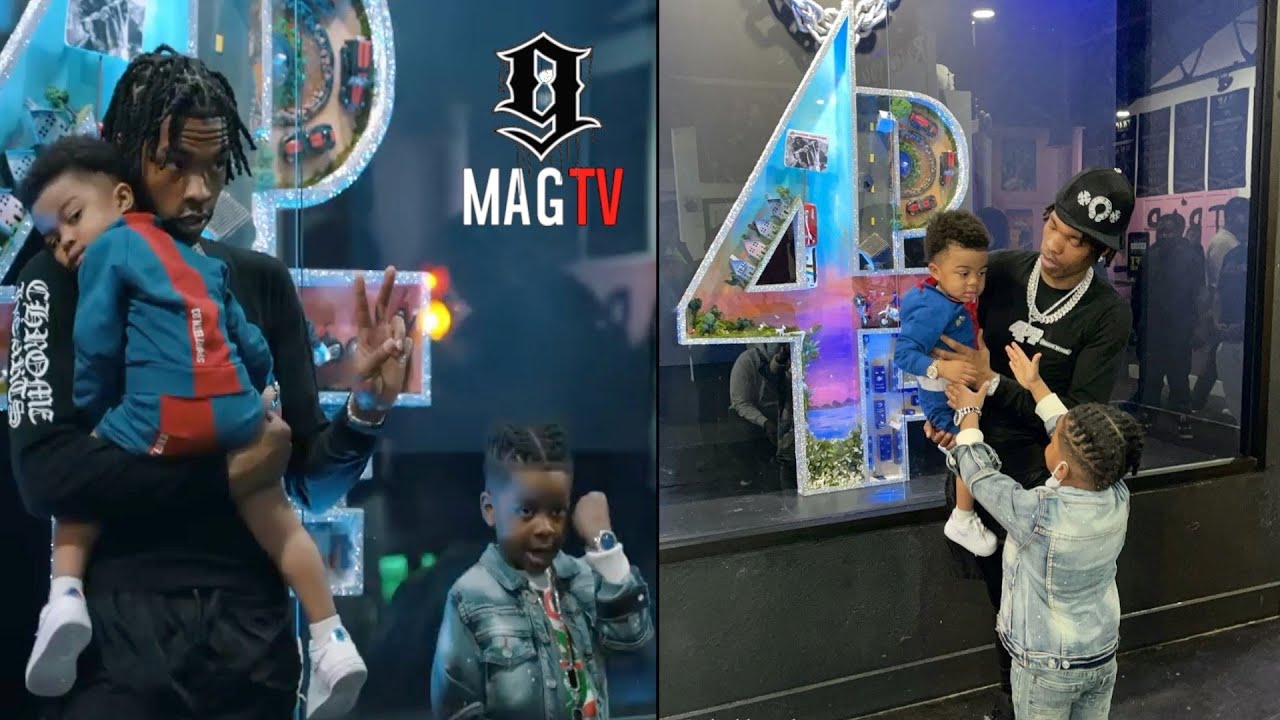 Lil Baby Visits His Display At The 