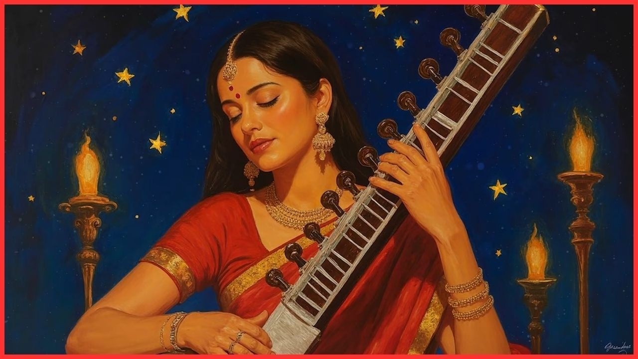 Calm Indian Sitar Music for Stress Relief   Peaceful Instrumental for Work & Study, Soothing Indian