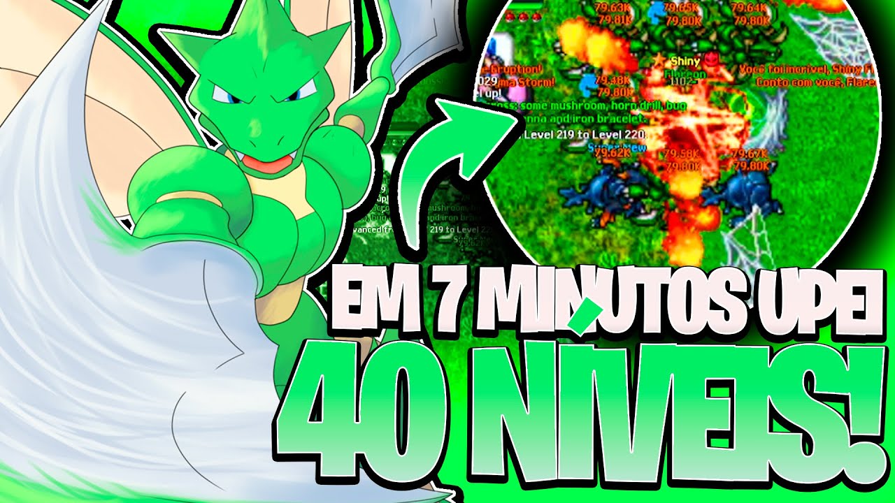 40 NÍVEIS EM 7 MINUTOS É INSANO DEMAIS!😍🤯POKETIBIA MOBILE E PC 2026 POKE AMIGOS!