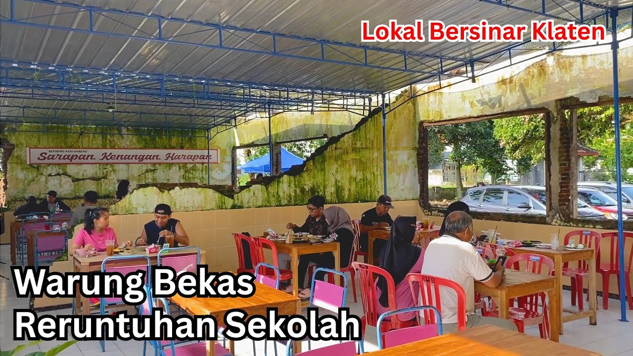Kuliner Unik Di Reruntuhan Bekas Bangunan Sekolah 