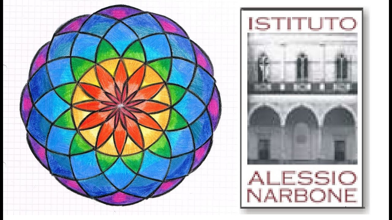 Rosone con il compasso - Mandala con il compasso