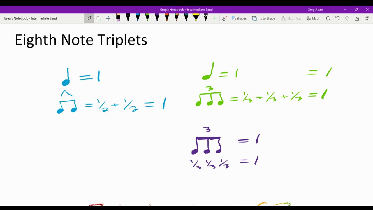 Eighth Note Triplets part 2