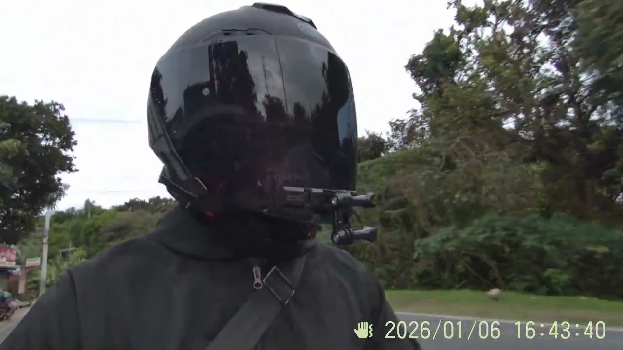 SJCAM C110+ Motorcycle Side Mirror Mount (Video Quality) Raw Video