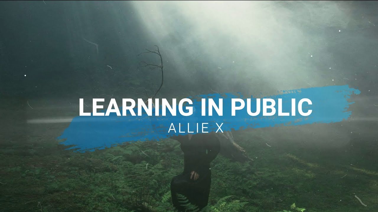 Allie X - Learning In Public (Lyrics Video)