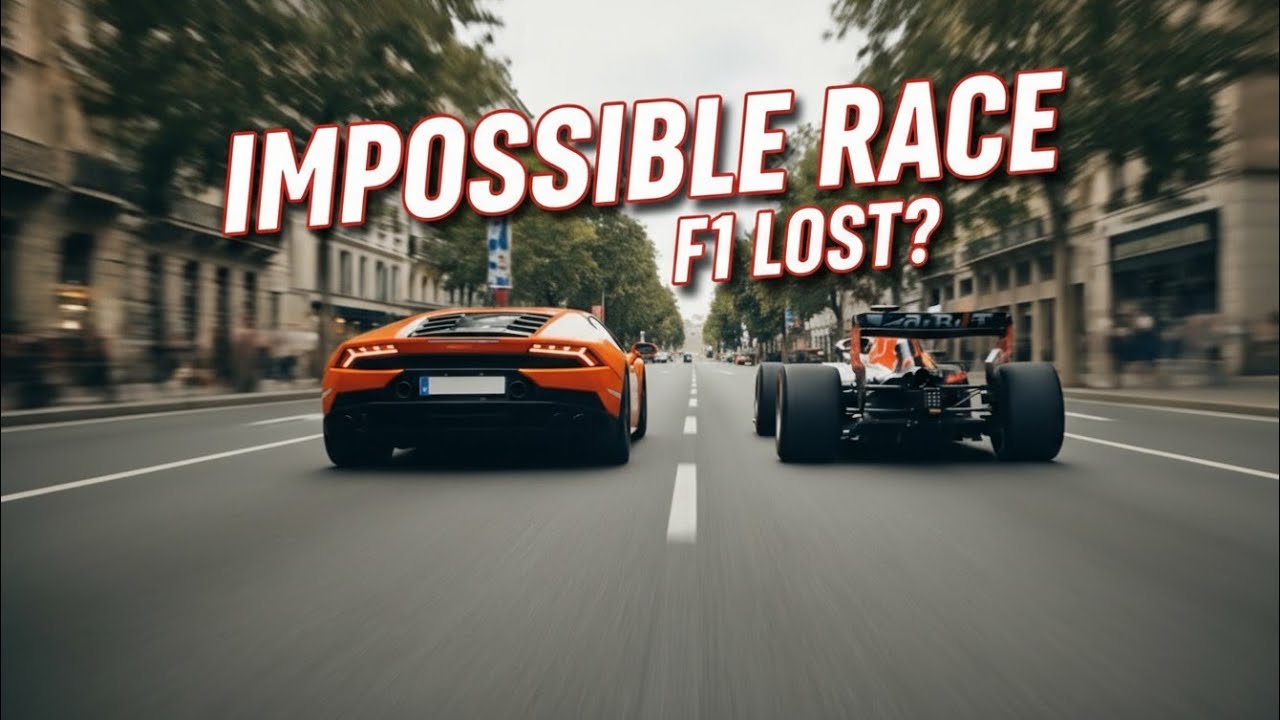 A Lamborghini vs a Formula 1 Car on City Streets — You Won’t Believe This Race