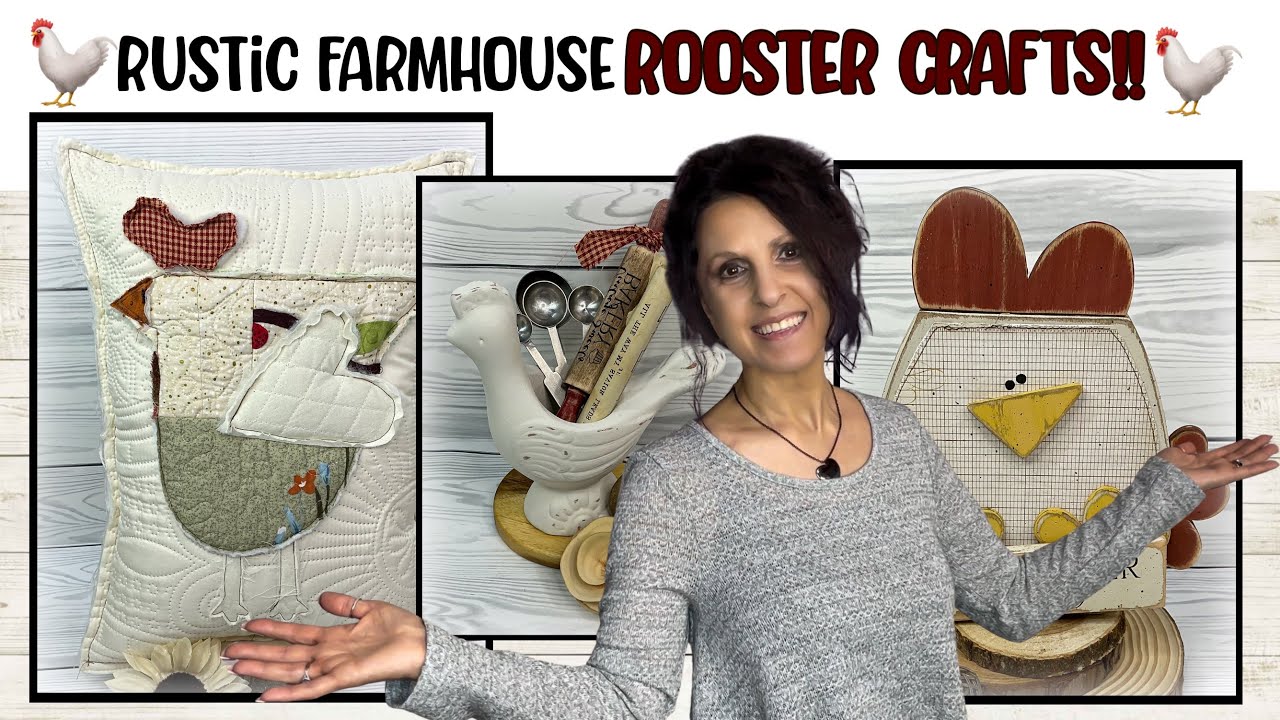 Rustic Farmhouse DIY Crafts Featuring 🐓 Roosters! | Creative Home Decor Crafts With 🐓 Roosters!