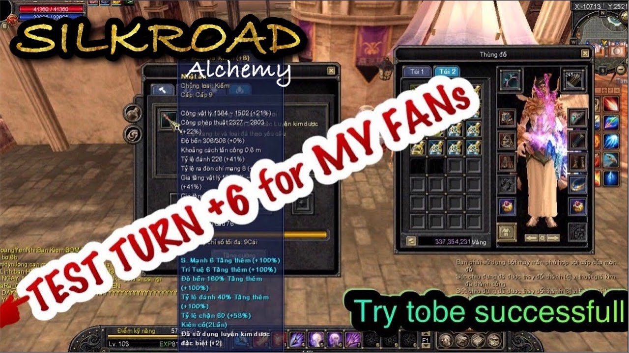 Alchemy up +6 | Cách đập đồ +6  game silkroad | silkroad online | con đường tơ lụa