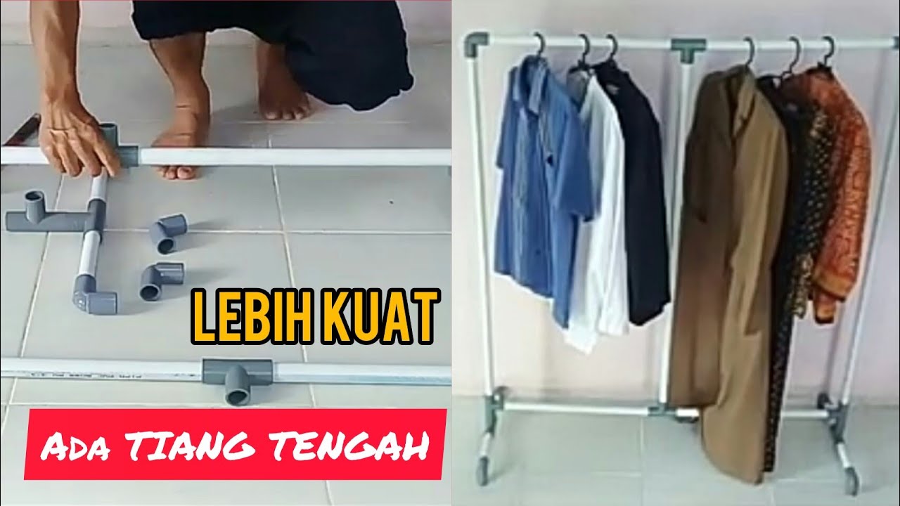 CARA BIKIN GANTUNGAN BAJU DARI PIPA PVC
