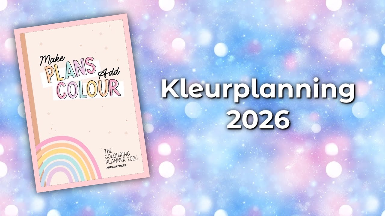Mijn KLEURPLANNING Voor 2026!