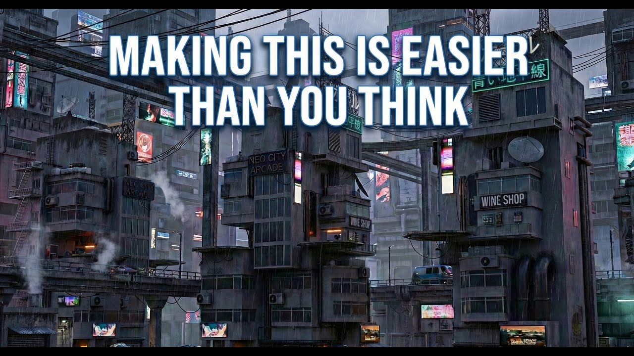 How to Model a Cyberpunk Building in Blender (Neon City Style)
