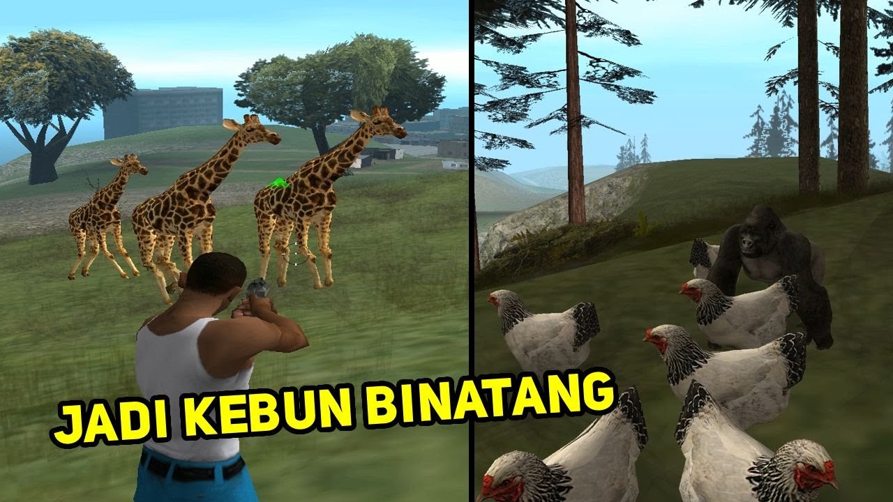 HEWAN HEWAN BERKELIARAN DI HUTAN GTA SAN ANDREAS