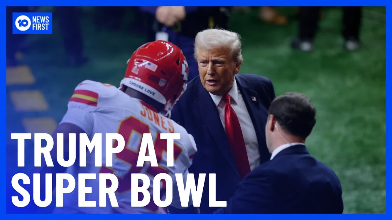 President Trump Makes U.S. History By Attending Super Bowl | 10 News First
