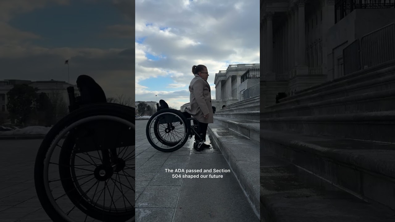#Disability #ADA #CapitolCrawl #Anniversary #DC #Disabled #504 #1990 #Activism #Activist