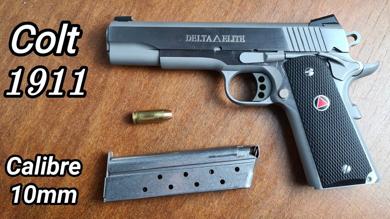 COLT 1911 Calibre 10mm. Apresentação da Delta Elite, monofilar de 8+1 tiros