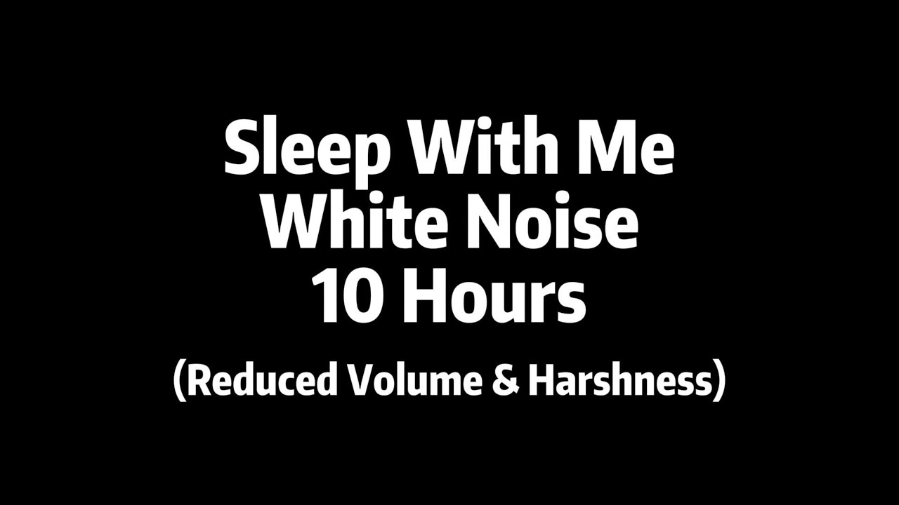 Sleep with Me | Soft White Noise (Low-Pass Filtered 6000 Hz) | Black Screen | 10 Hours
