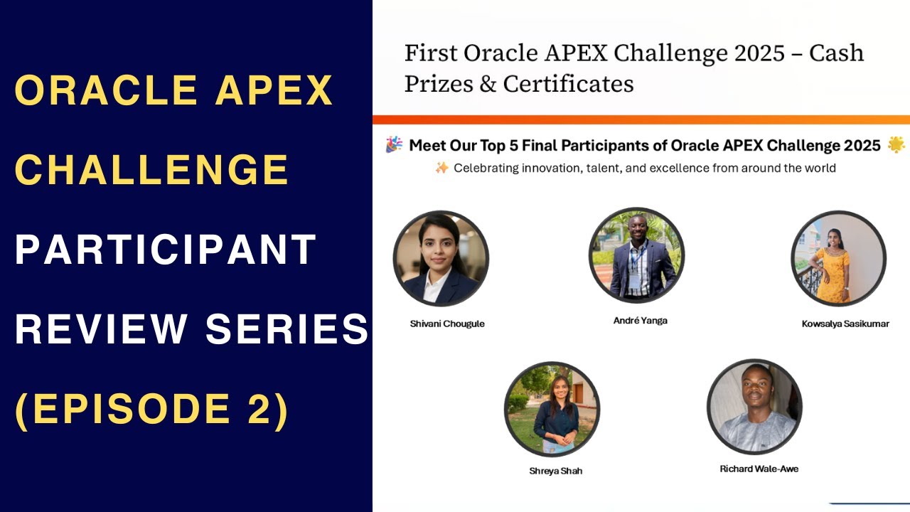 Oracle APEX Challenge Real Application Review
