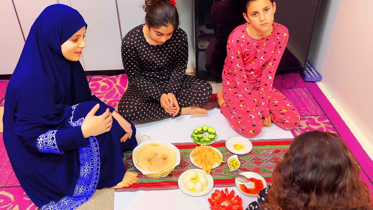 روتينا أول يوم سحور في رمضان 🌙 ما كملنا السحور !!