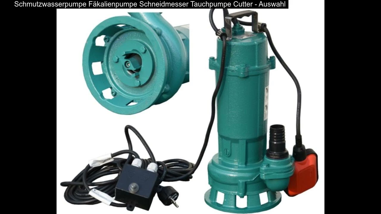 Schmutzwasserpumpe F&auml;kalienpumpe Schneidmesser Tauchpumpe Cutter - Auswahl