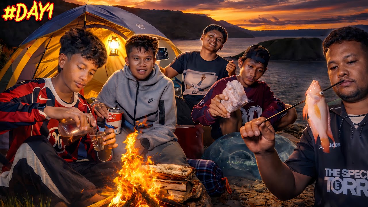 AKHIRNYA CAMPING DANAU TOBA BARENG MASHAZARD & PASANG JEBAKAN LOBSTER MALAM HARI