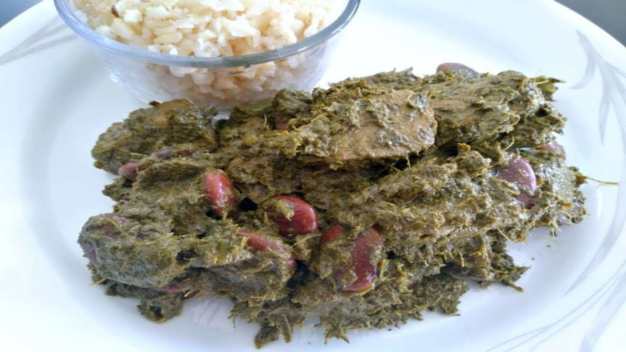 Cassava Leaves Stew w/ Bush Beans - Plant-based/Vegan