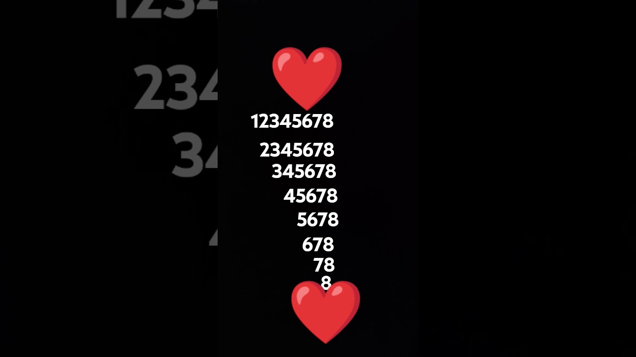 12345678 challence 