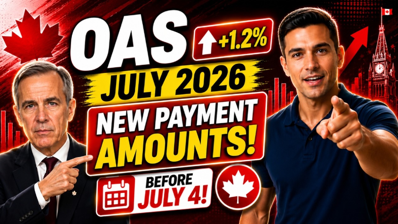 🚨 July 2026 OAS Increase CONFIRMED! Every Canadian Senior Must Check Their New Payment Before July 4