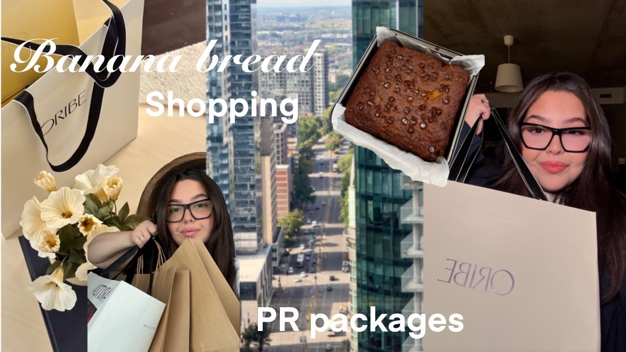 VLOG 88: New nails + PR packages + Go shopping with me + I make crepes & banana bread + Family lunch