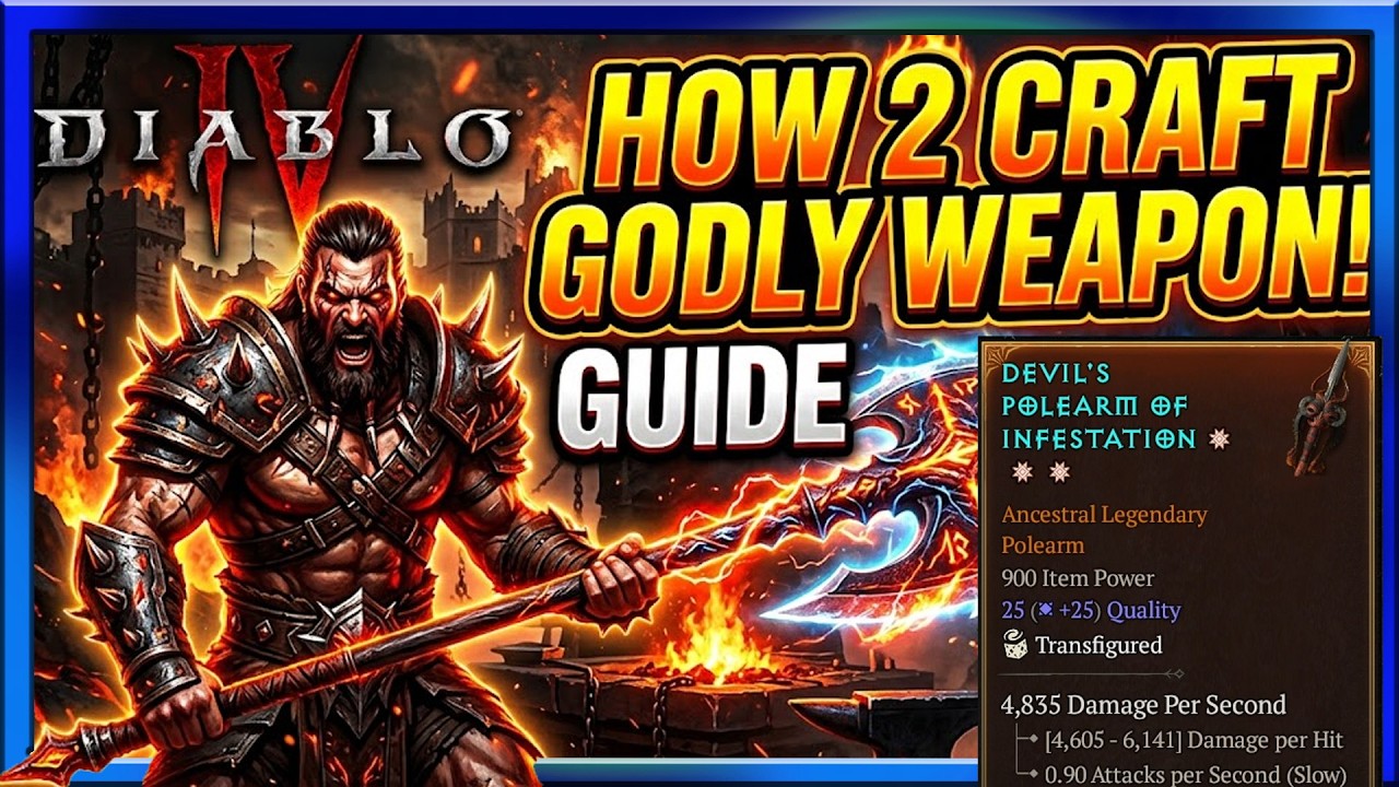 Diablo 4 14 сезон: Как создать божественное оружие с помощью Хорадрического куба