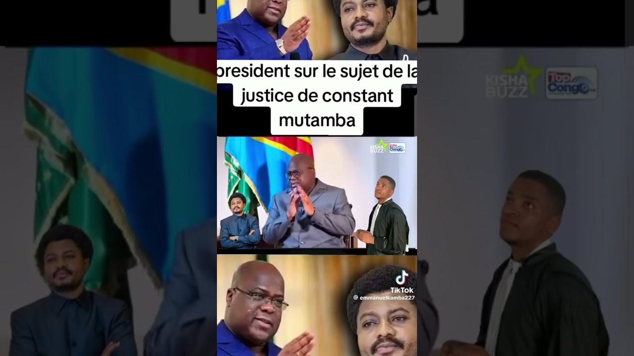 🚨 afin le pr&eacute;sident fatshi a parl&eacute; en faveur de Constant mutamba #constantmutamba #new #rdc #africa