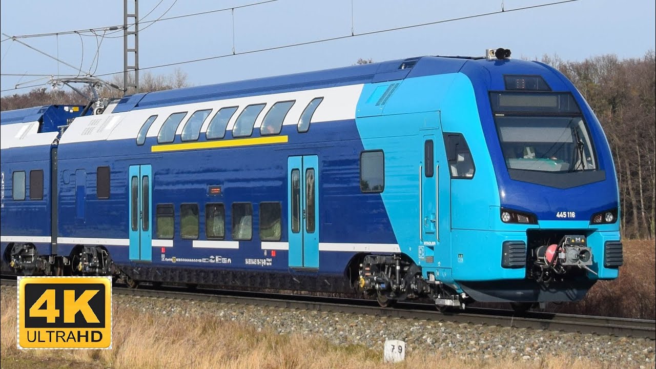 Stadler KISS ENO pro NAH.SH (DB Regio) VUZ Velim test centre.