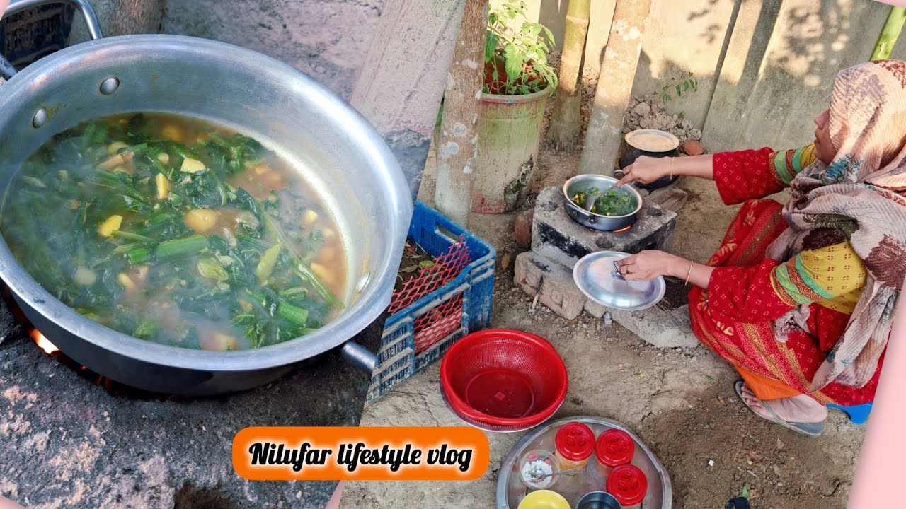 মিষ্টি কুমড়া ডগা আর শুটকি দিয়ে পাতলা জুল 🌿