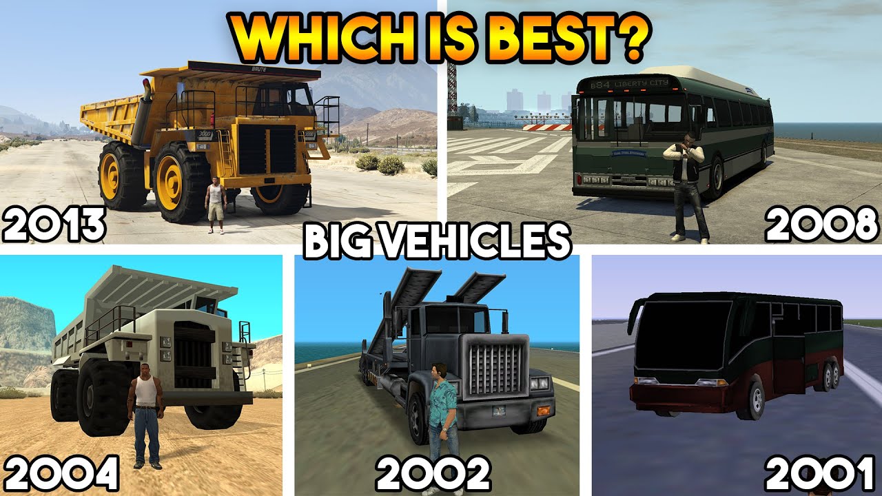 GTA : WHICH IS BEST BIG VEHICLE? (GTA EVOLUTION)