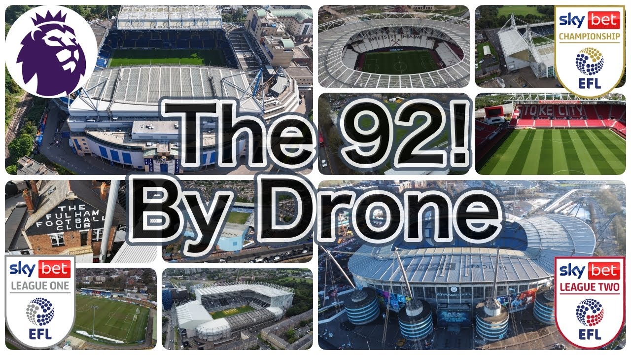 THE 92! By Drone in Final League Position of the 23/24 season from bottom to top.