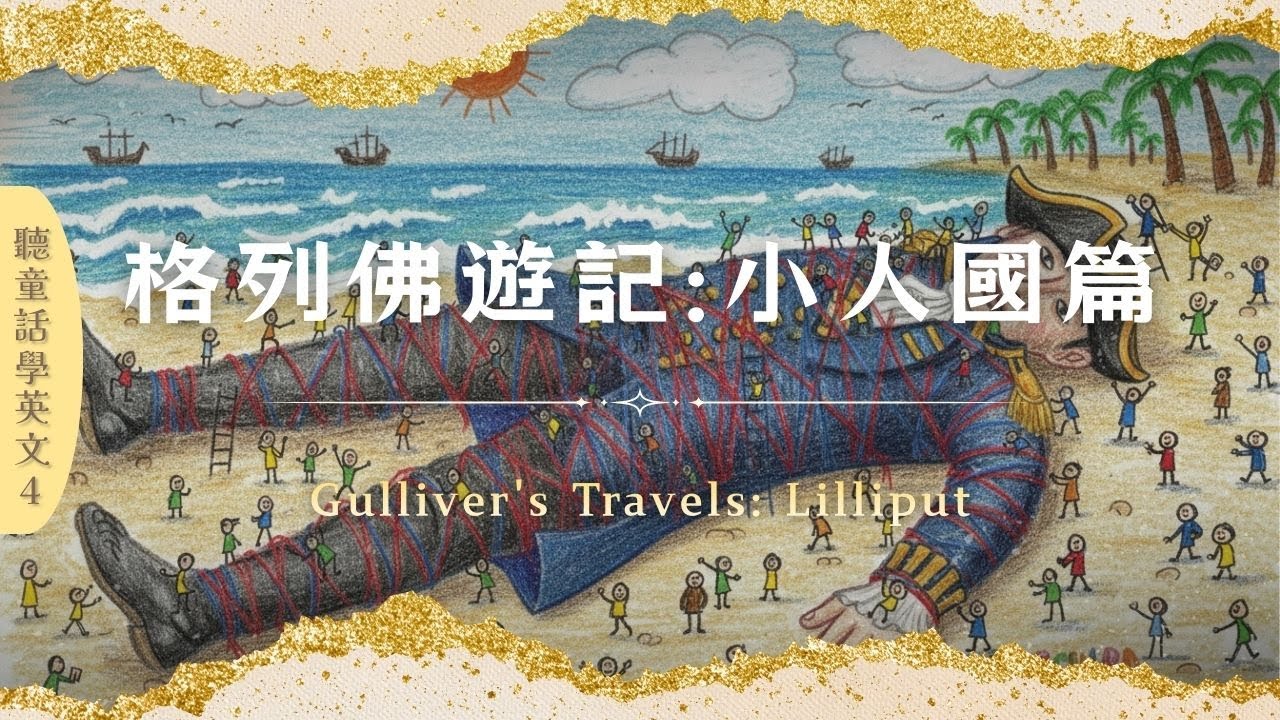 格列佛遊記：小人國篇｜Gulliver's Travels: Lilliput｜聽童話學英文4｜中英小故事｜有趣故事｜英文趣味學習｜笑笑星球