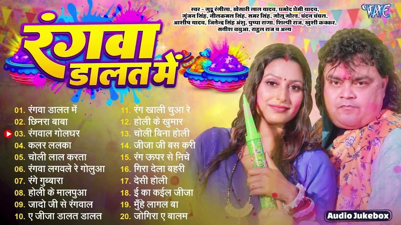 रंगवा डालत में || Guddu Rangila || Rangwa Dalat Me - Jukebox || Nonstop Holi New Songs 2026