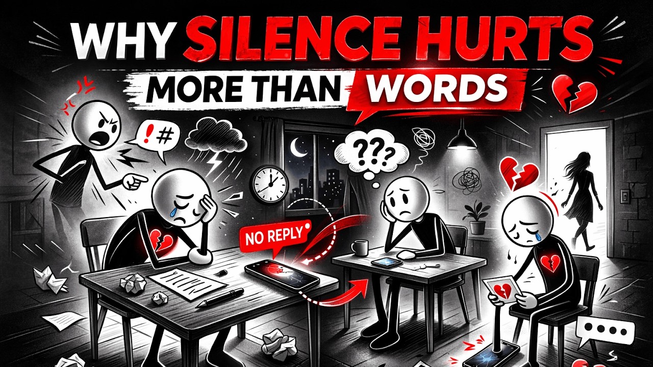 Why does silence hurt more than harsh words !? Sometimes no reply says more than anything else